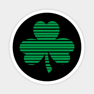 Shamrock Stripes - Green - St. Patricks Day Magnet